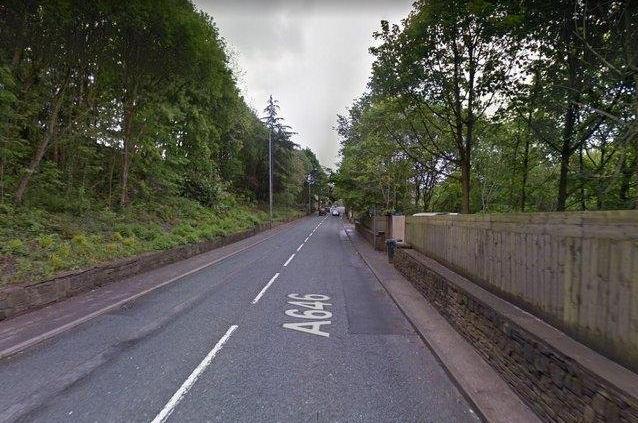 A646 Burnley Road, Luddendenfoot, Halifax - between 450m N/W of Station Road and John Naylor Lane