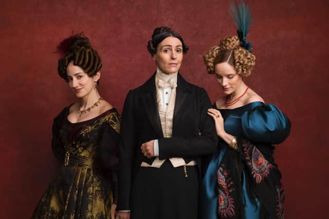 Gentleman Jack costumes to feature in exhibition. Picture: Lookout Point HBO. Photography Jay Brooks