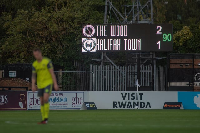 Halifax were knocked out in 2020's play-off eliminator at Boreham Wood. Photo: Marcus Branston