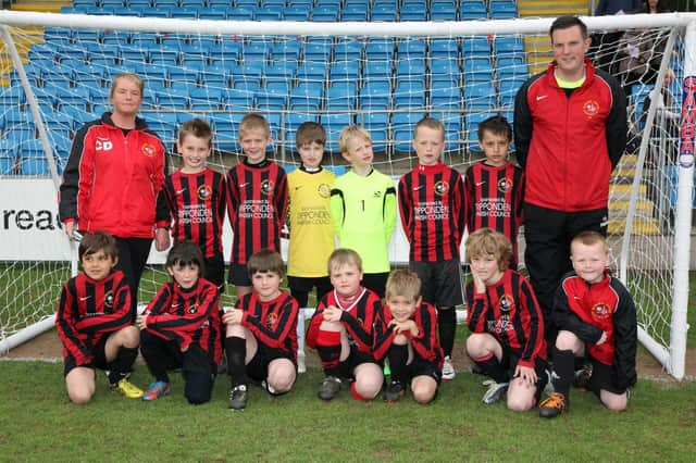The Ryburn United team at the Junior World Cup football event at the Shay in May 2013. Picture Gordon Wilkinson