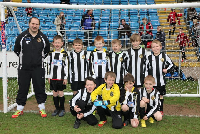 The Linthwaite United team at the Junior World Cup football event at the Shay in May 2013. Picture Gordon Wilkinson
