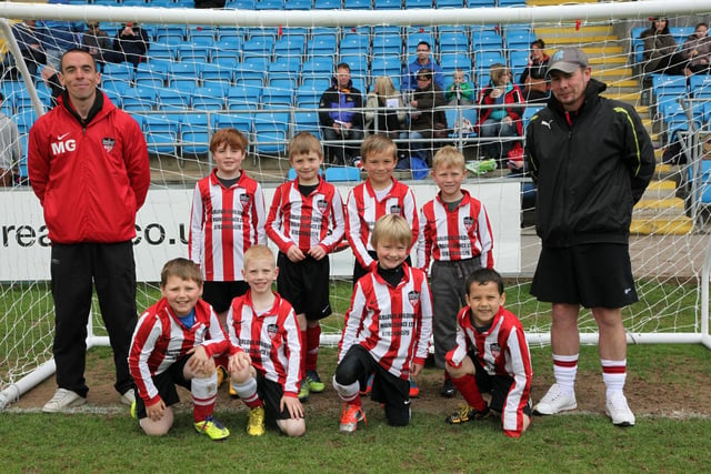 The Crossley Swifts team at the Junior World Cup football event at the Shay in May 2013. Picture Gordon Wilkinson
