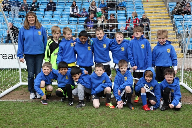 The Warley Wolves and Warley Whites teams at the Junior World Cup football event at the Shay in May 2013. Picture Gordon Wilkinson