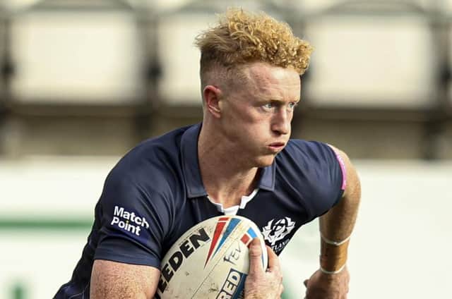 Lachlan Walmsley scored a hat-trick of tries in Halifax Panthers' 40-24 comeback Championship win at York City Knights. Picture: Paul Currie/SWpix.com.