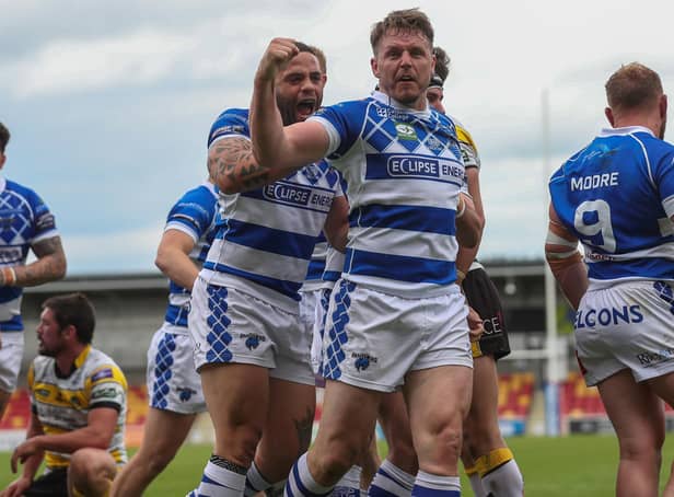 Halifax Panthers showed great determination to see-off York City Knights last week. Picture: Simon Hall