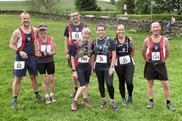 Stainland Lions at the latest of the club's Fell Racing Championship events, the Blackstone Edge race.