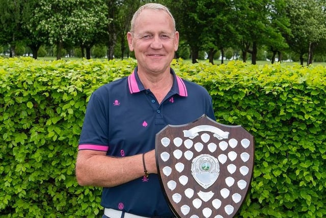 Just a year after he was revived twice by his cardioverter defibrillator, Halifax Bradley Hall golfer Jim Fairhurst won the seniors stroke play championship of the Halifax, Huddersfield and District Union of Golf Clubs.
