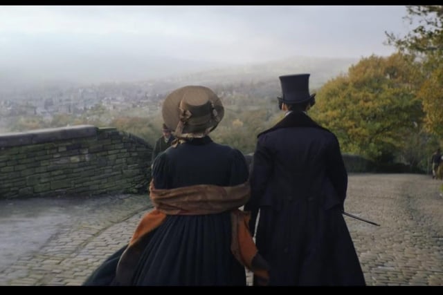 The Lister sisters had a heart to heart as they walked along Wakefield Gate heading out of Halifax close to Wainhouse Tower.