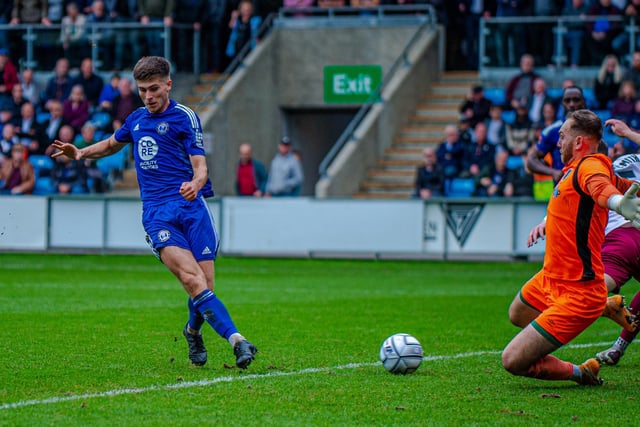 Kian Spence scored in Town's 2-0 home win against Weymouth