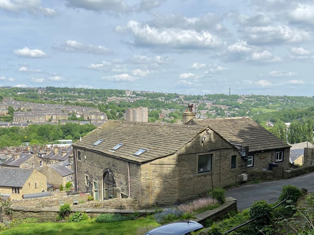 Looking over the top of the property to the views that stretch beyond.