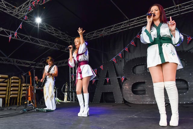 Abba Revival were among the performers at The Piece Hall celebrations. Photo by Ellis Robinson