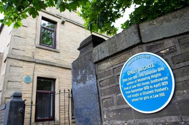 Wuthering Heights author Emily Bronte has her own blue plaque in Calderdale which is located on Law Hill House, Southowram, where she lived when she taught at Elizabeth Patchetts school for g