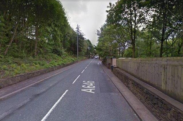 A646 Burnley Road, Luddendenfoot, Halifax - between 450m N/W of Station Road and John Naylor Lane