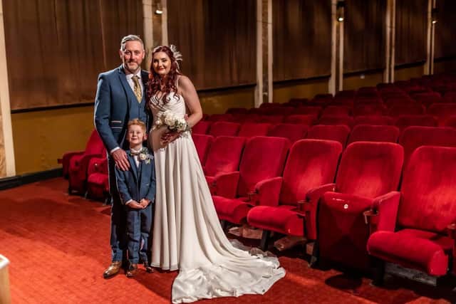 Telford and Lauren Mallinson with their son Harley. Photo: Paul at PR Photography