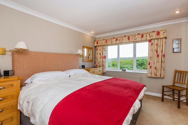 This double room has a window looking out over the countryside.