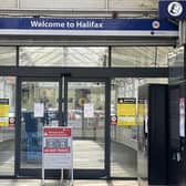 Halifax Railway Station showing no services running yesterday