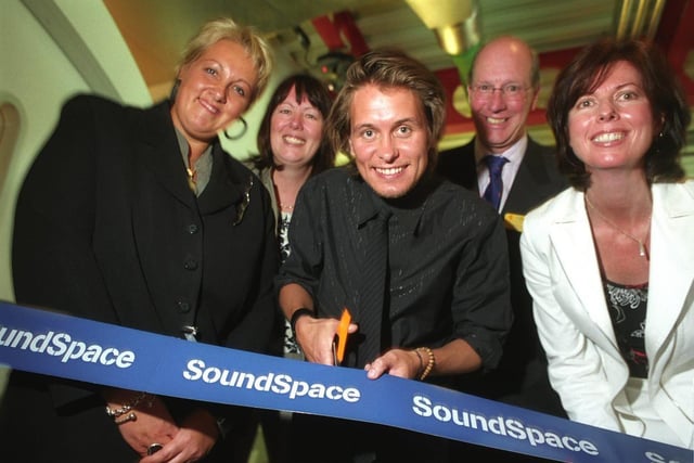 Take That's Mark Owen opens the Soundspace Gallery in 2004