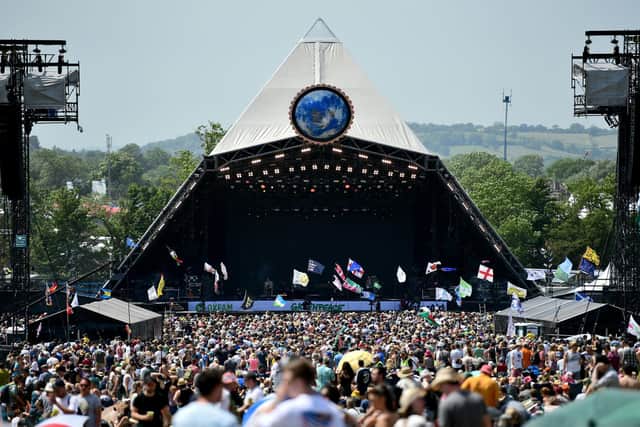 Pyramid Stage, Glastonbury. Photo by Leon Neal/Getty Images