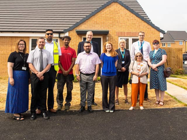 A group including MP for Halifax Holly Lynch were invited to see the finished development in Illingworth on Friday