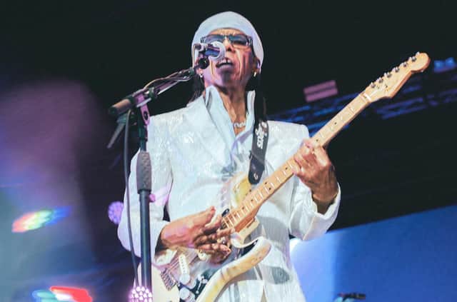 Nile Rodgers and CHIC play The Piece Hall. Photos by Jess Huxham of Futuresound