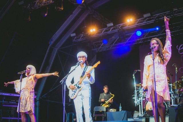 Nile Rodgers and CHIC played a huge array of hits. Photos by Jess Huxham of Futuresound.