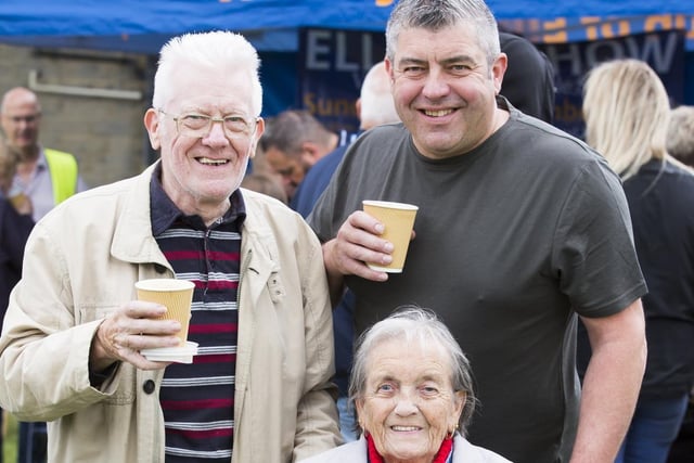 Mark Beever, back right, with dad Jock Beever and mum Shirley Beever.