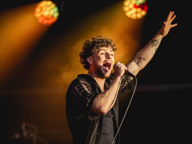 Tom Grennan rocked The Piece Hall in Halifax. Photos by Cuffe and Taylor/The Piece Hall Trust.