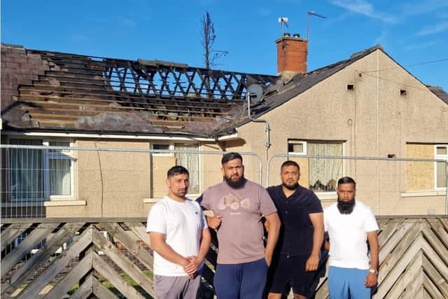 The brave dads who rescued three people from a fire in Ovenden - Abdul Jangier, Mohammed Amir, Mohammed Zia and Ajmal Aziz