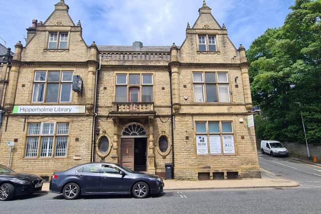 The former Hipperholme Library which has been sold at auction