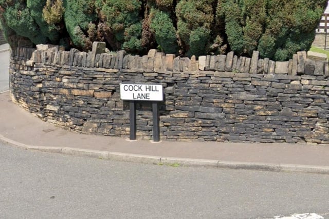 There are a few 'Cock Hills' around Calderdale including Hebden Bridge, Shelf and Cragg Vale, This winding road stretches from West Street to High Cross Lane out towards Queensbury.
