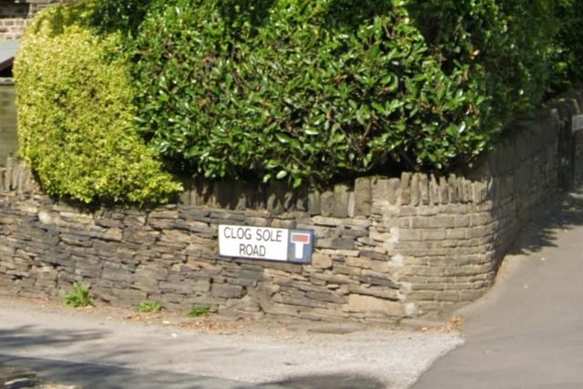 A street off Halifax Road in Brighouse, Clog Sole Road combines two words together to make a pretty unusual phrase.