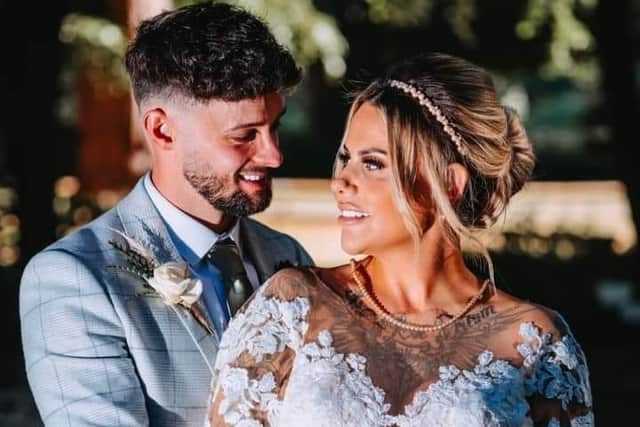 Stephen Crawshaw and his new wife Louise got married just a few weeks ago