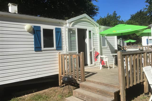 A Eurocamp holiday home at La Grande Metairie parc near Carnac