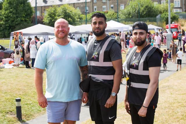 Craig Waterworth (Calderdale College), Mohammed Ozair and Yasar Mohammed (Unique Community Hub)
