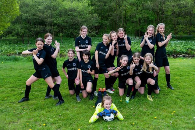 Girls football at Hebden Bridge Saints