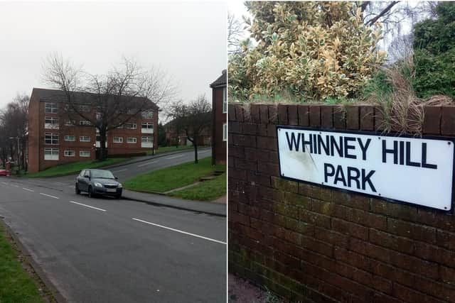 Whinney Hill Park area