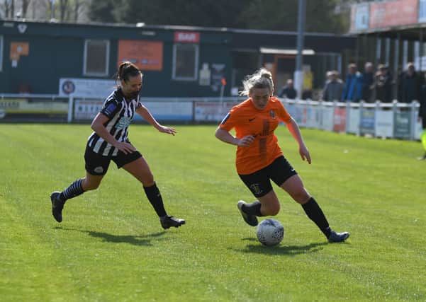 Amy Woodruff was on target for Brighouse Town Women in the FA Cup last weekend