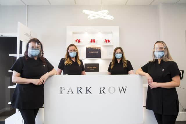 Park Row Hair and Beauty Salon, Brighouse. From the left. owner Janet Brunskill, Lynzie Hanson, Beckie Hirst and Alicia Joyce.