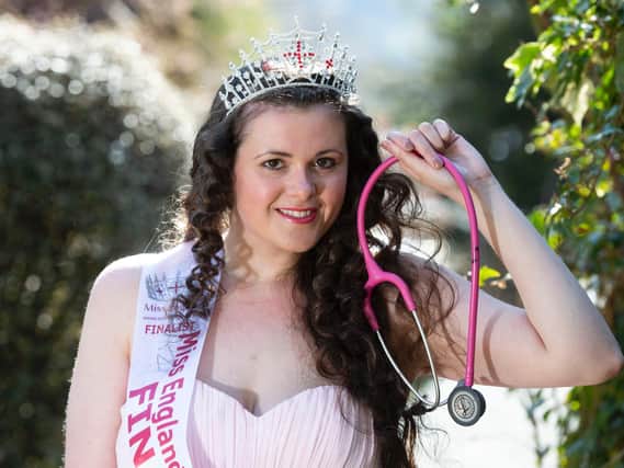 Todmorden doctor Saskia Fauguel has reached the finals of Miss England