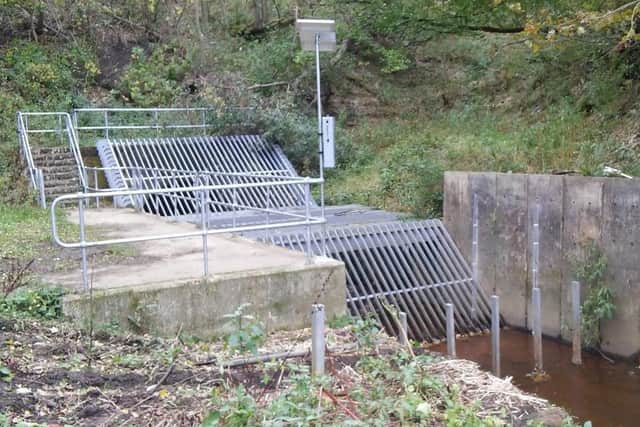 Existing monitoring equipment at Hebble Brook.