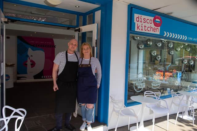 Brian Clark and Lisa Tetlaw's new business Disco Kitchen, George Sq, Halifax