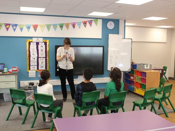 Teaching in the new facility at Wood Bank. Picture: Calderdale Council
