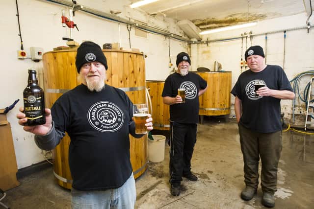Eagles Crag Brewery, Todmorden. Directors, from the left, Chris Milton, Dave Mortimer and Charlie Wildman.
