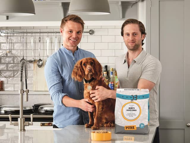 Daniel Valdur Eha and Mathew Cockroft from Pure Pet Food