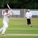 Actions from Lightcliffe v Cleckheaton cricket at Lightcliffe CC. Pictured is Alex Stead