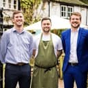 Max Heaton, Will Webster and Oliver Roberts from the Shibden Mill Inn