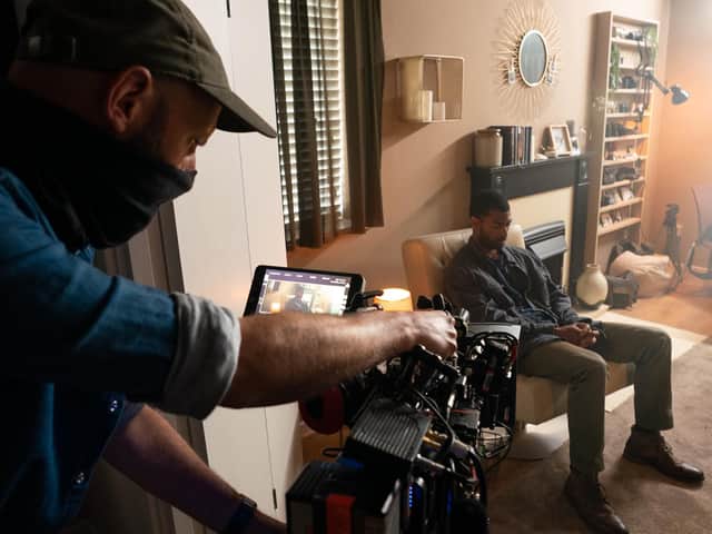 Aaron Cobham and DOP Mike Staniforth. Picture: Lisa Stonehouse