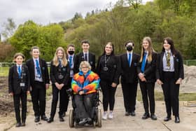 Students from Todmorden High School. Picture: Craig Shaw.