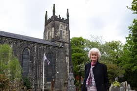 Marianne Hood OBE in Cragg Vale for Vibrant Valley campaign.