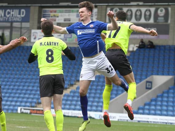 Chesterfield's Fraser Kerr has been out with an ankle injury.